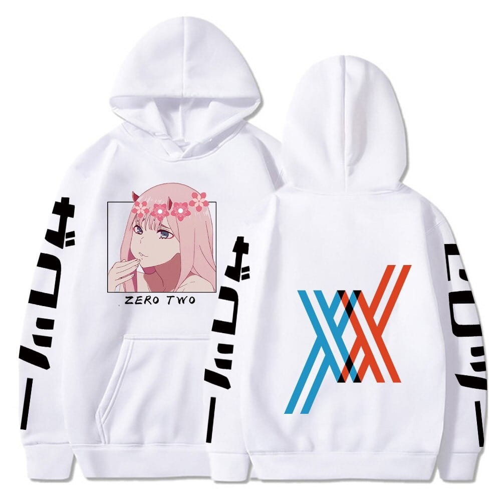 Anime Oversized Cotton Hoodie Darling in the Franxx Zero Two