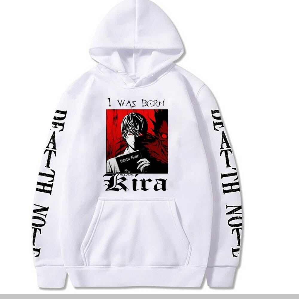 Death Note I was born Kira Anime Cotton Hoodie