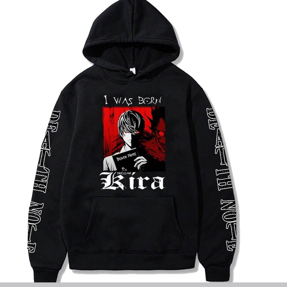 Death Note I was born Kira Anime Cotton Hoodie