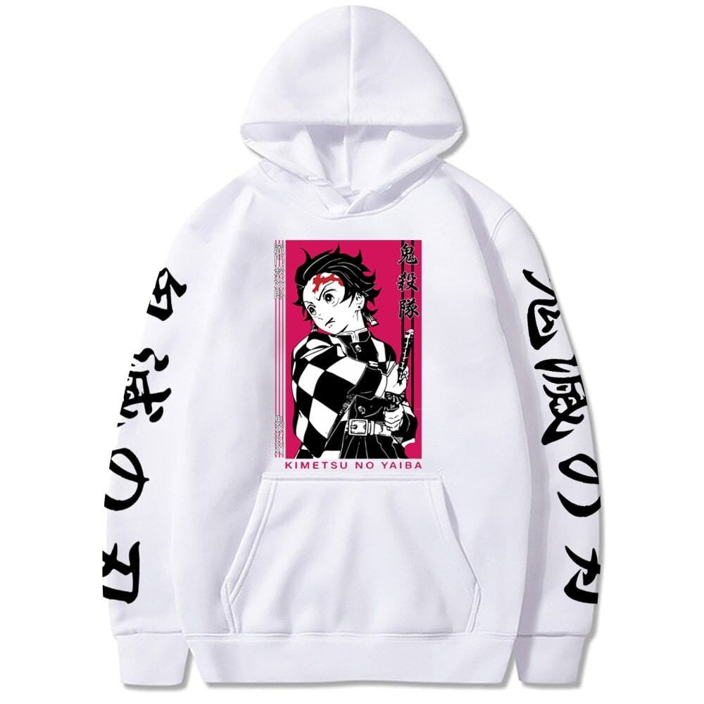 Demon Slayer Tanjiro Anime Bawełniana Bluza z Kapturem