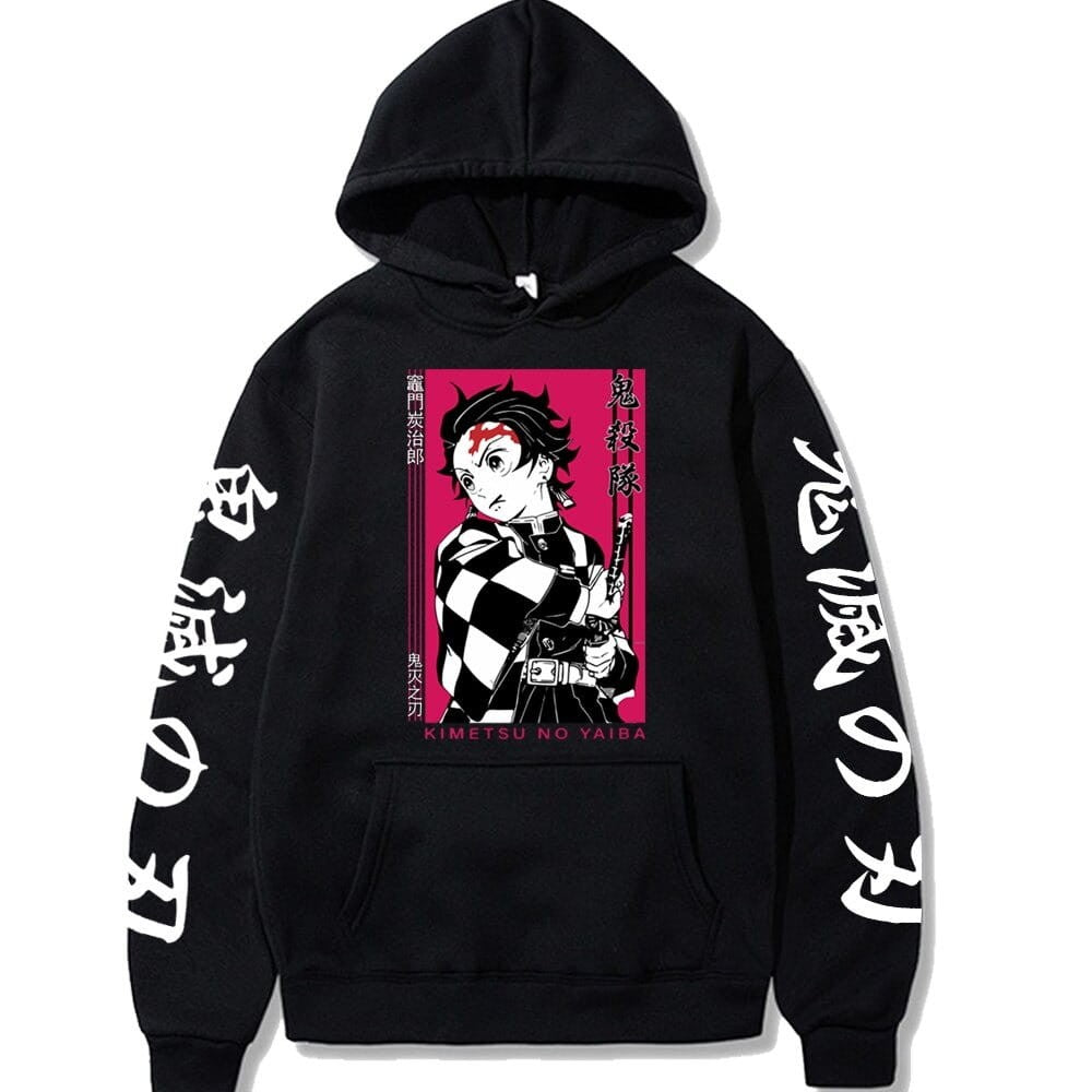 Demon Slayer Tanjiro Anime Bawełniana Bluza z Kapturem