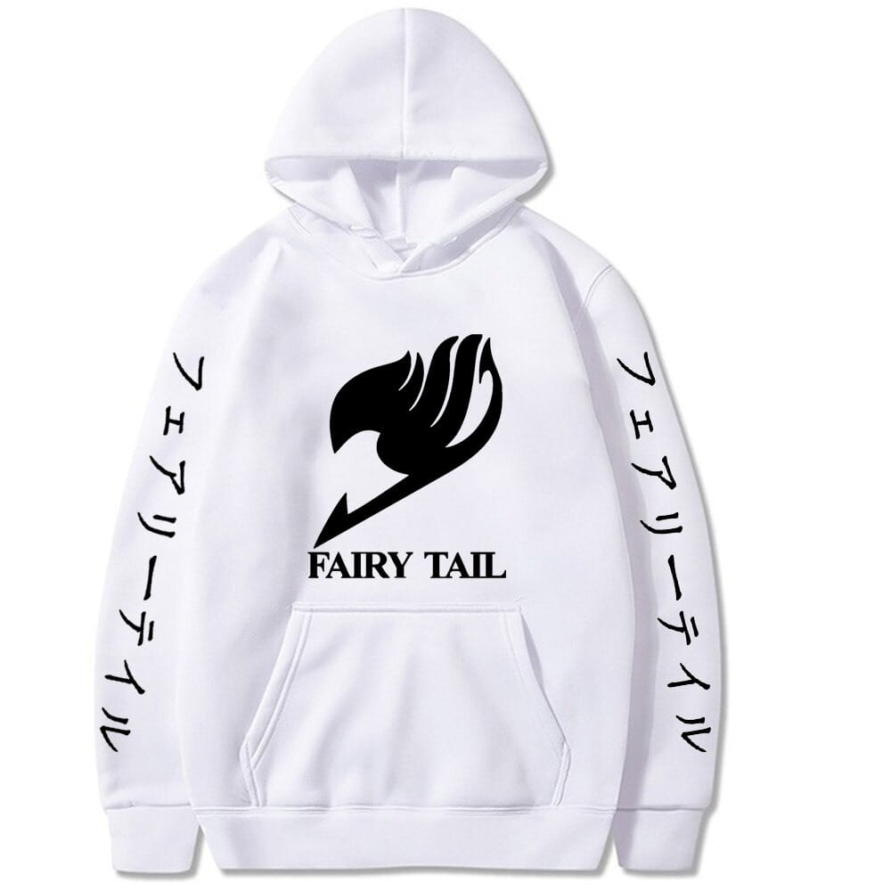 Bluza bawełniana z kapturem Anime - Logo Fairy Tail