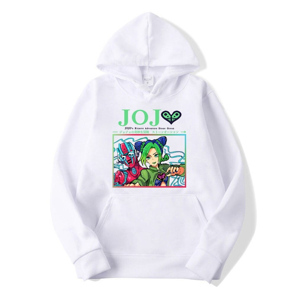Bluza bawełniana z kapturem Jolyne Anime Jojo's Bizarre Adventure