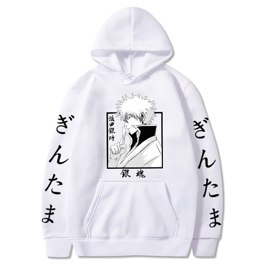 Gintama Gintoki Sakata Anime Cotton Hoodie
