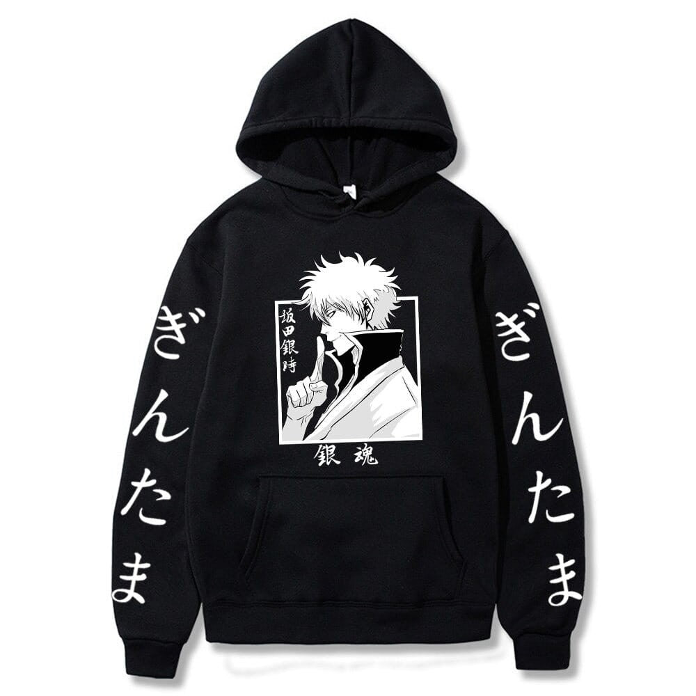 Gintama Gintoki Sakata Anime Cotton Hoodie