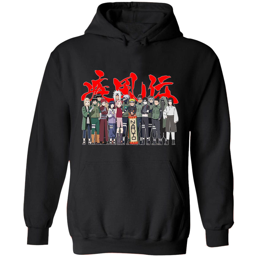 Naruto Shippuden Shinobi Konohy Anime Cotton Hoodie
