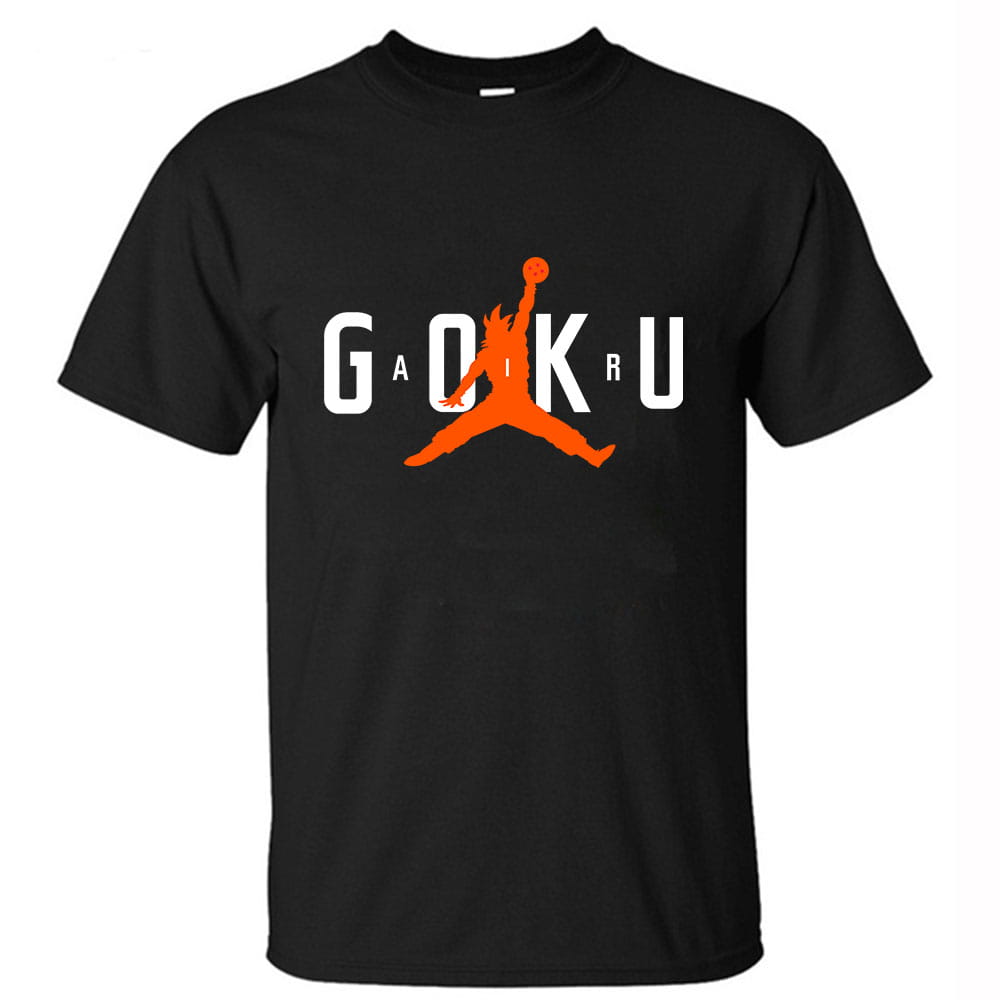Dragon Ball Son Goku Jordan 100% Cotton Anime T-Shirt