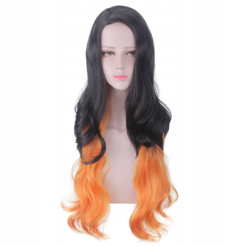Anime Cosplay Wig DEMON SLAYER NEZUKO KAMADO COSPLAY