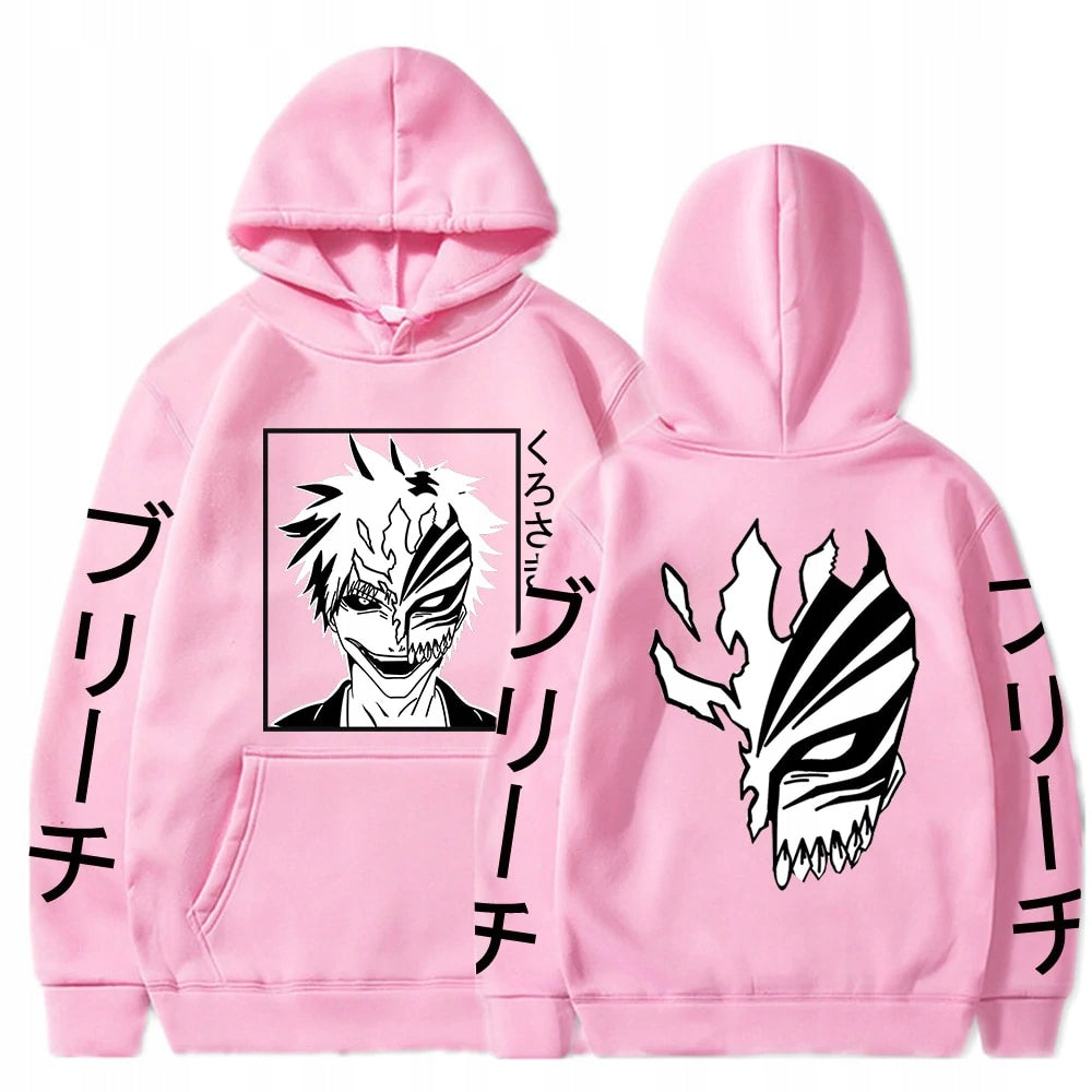Cotton Hoodie Bleach Ichigo Kurosaki Backprint