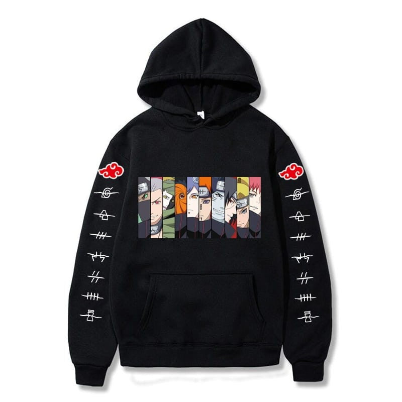 Anime Cotton Hoodie Naruto Shippuden Members Akatsuki