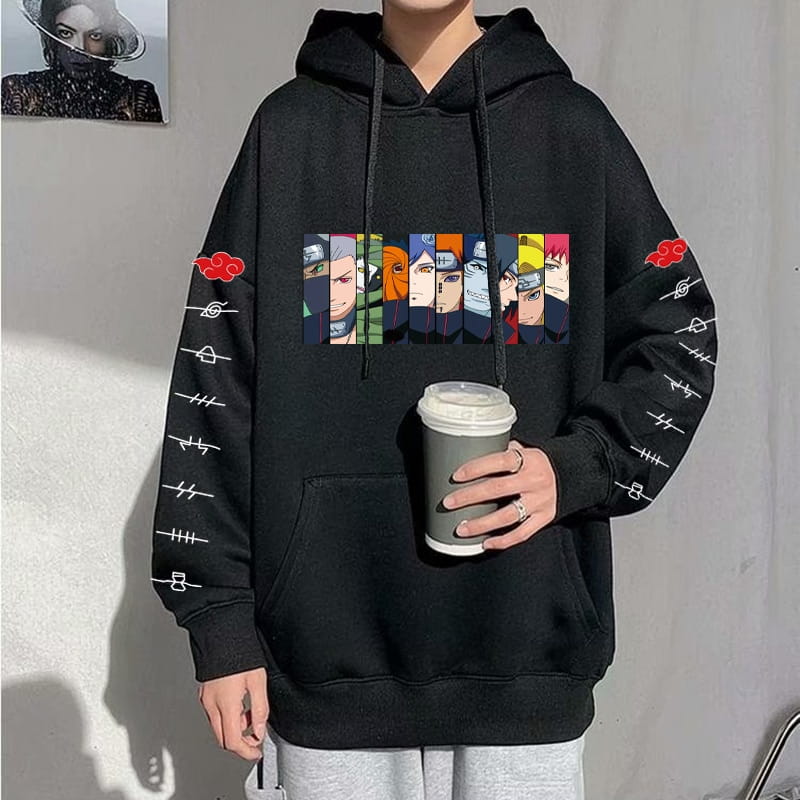 Anime Cotton Hoodie Naruto Shippuden Members Akatsuki