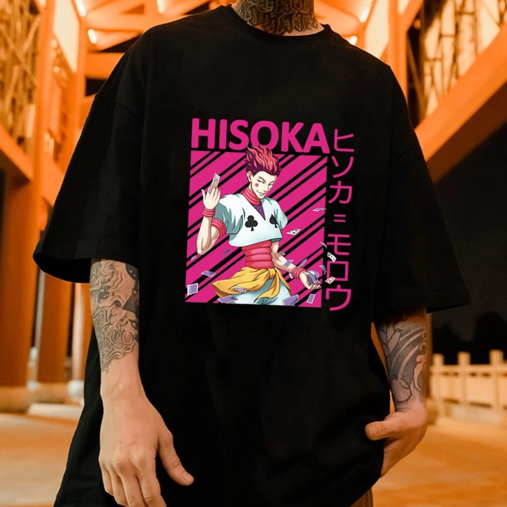 Anime 100% Cotton T-Shirt Hunter x Hunter - Hisoka