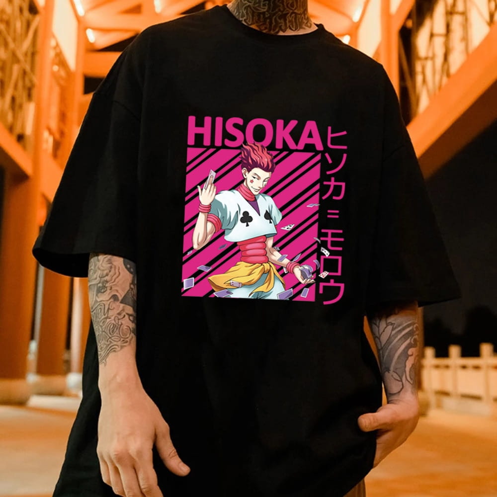Anime 100% Bawełniana Koszulka Hunter x Hunter - Hisoka