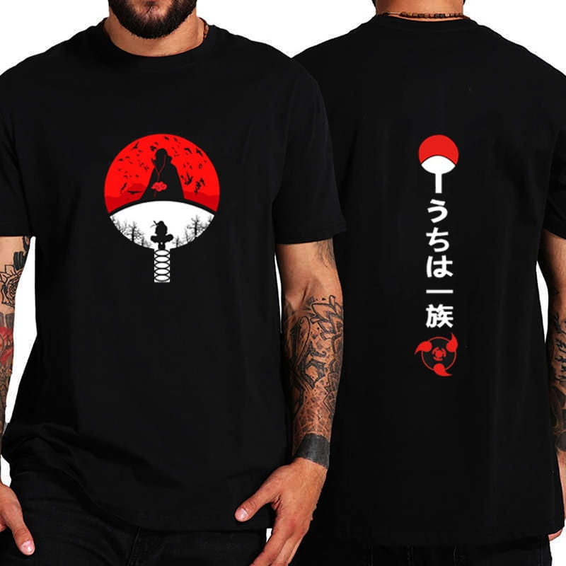 Koszulka Anime 100% Bawełna Naruto Shippuden - Itachi Uchiha (Akatsuki)