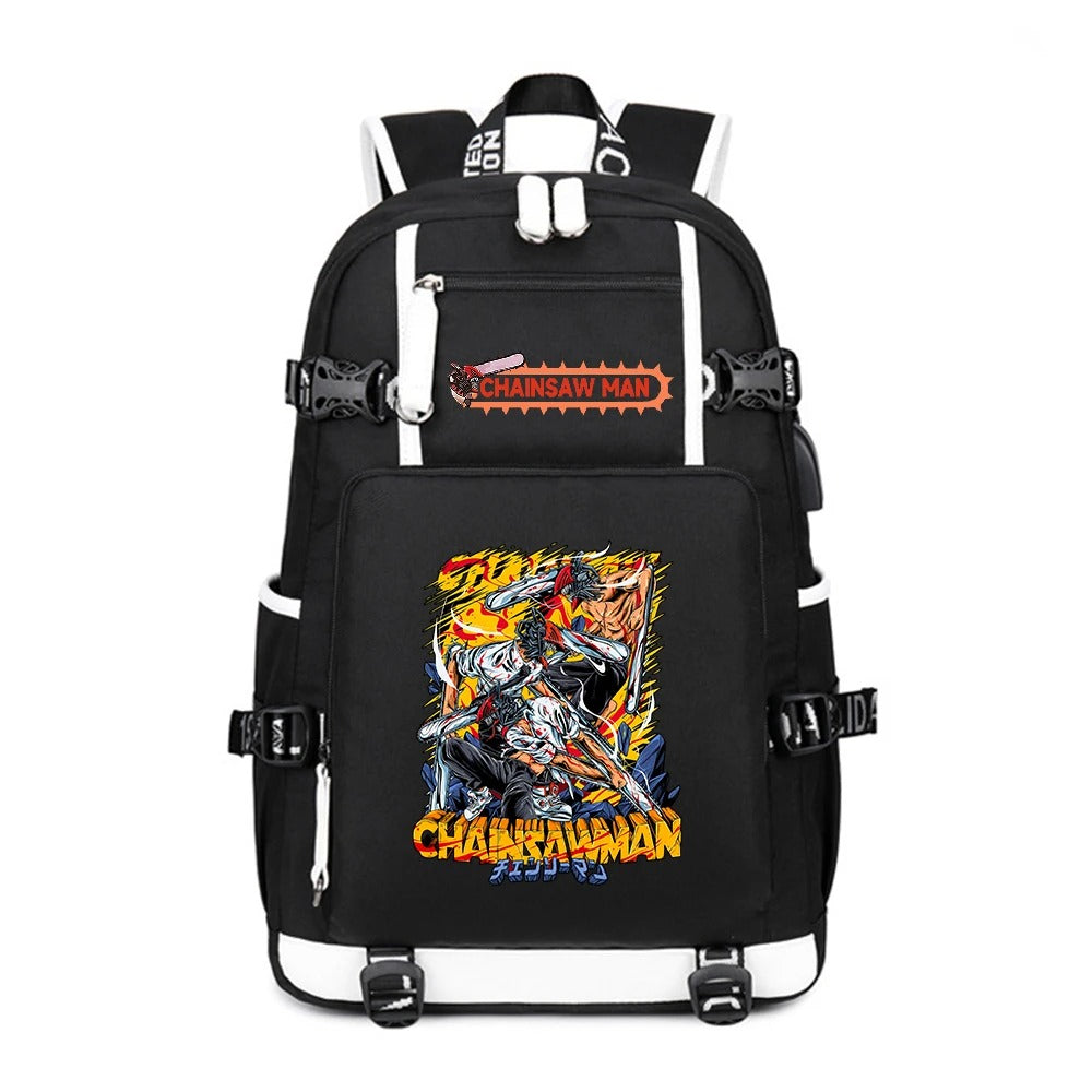 Anime Chainsaw Man School Backpack