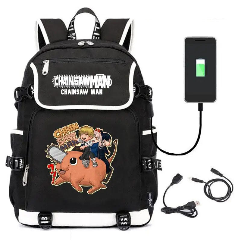 Anime Chainsaw Man School Backpack