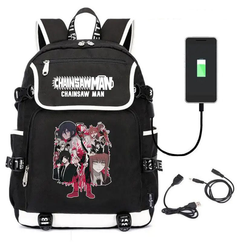 Anime Chainsaw Man School Backpack