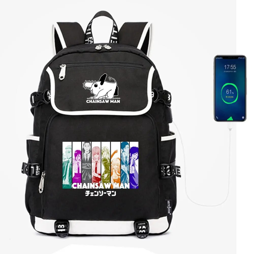 Anime Chainsaw Man School Backpack