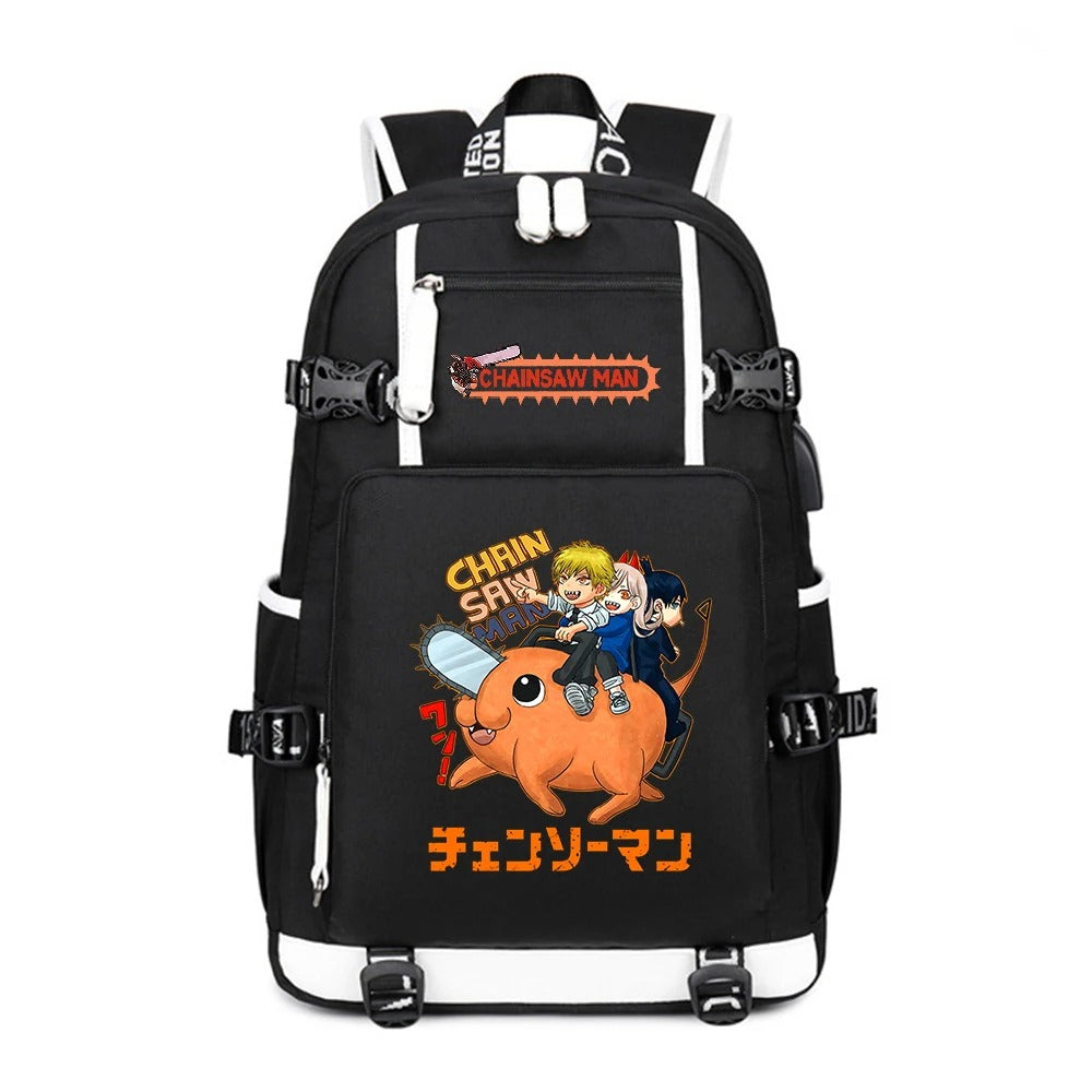 Anime Chainsaw Man School Backpack