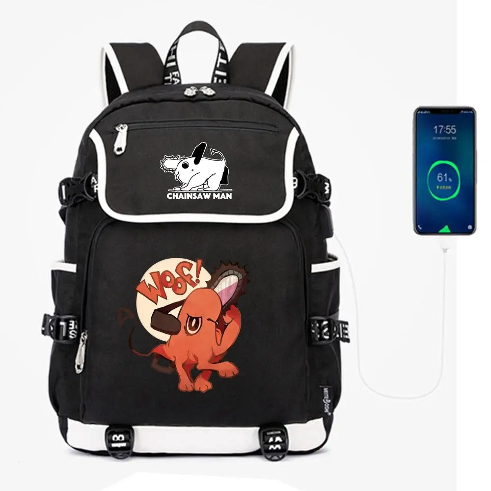 Anime Chainsaw Man School Backpack