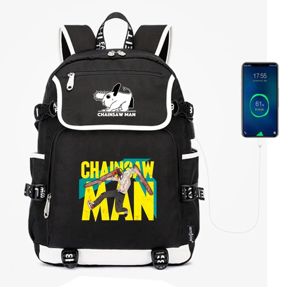 Anime Chainsaw Man School Backpack