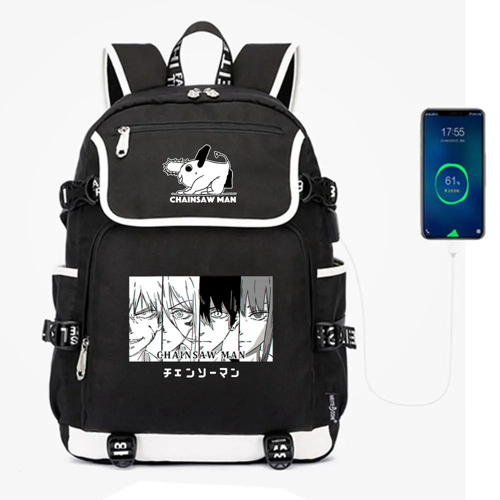 Anime Chainsaw Man School Backpack