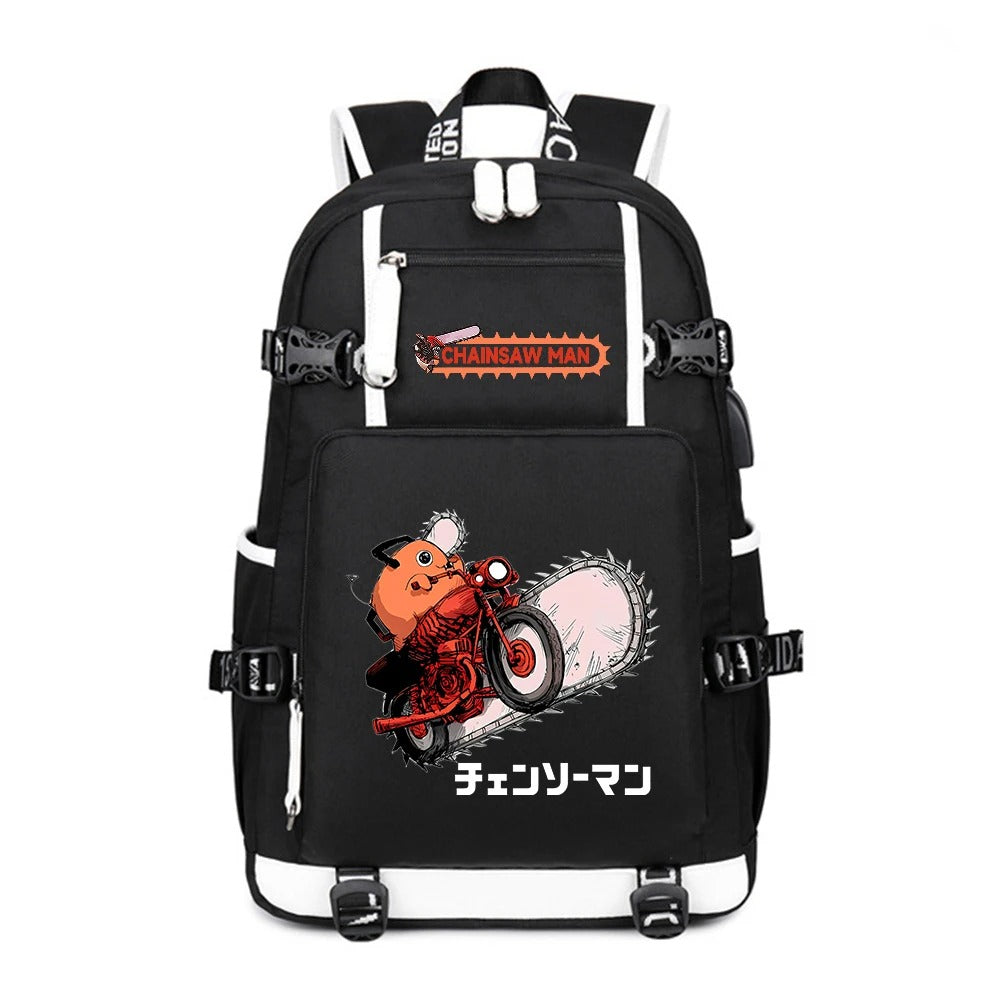 Anime Chainsaw Man School Backpack