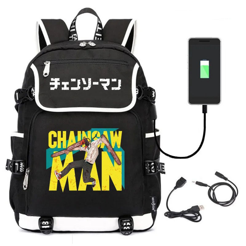 Anime Chainsaw Man School Backpack