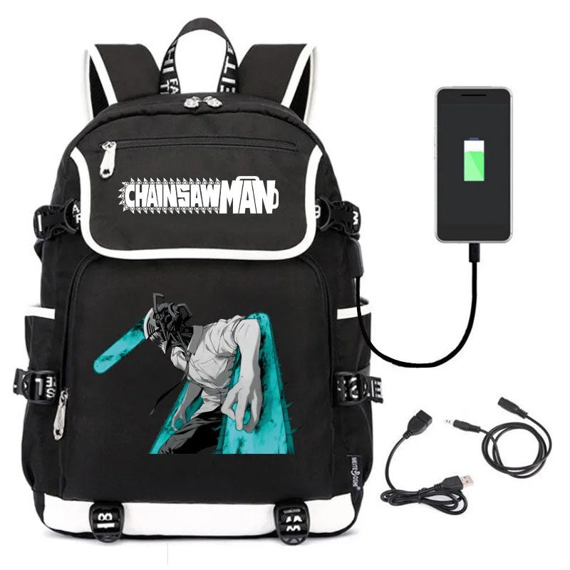 Anime Chainsaw Man School Backpack