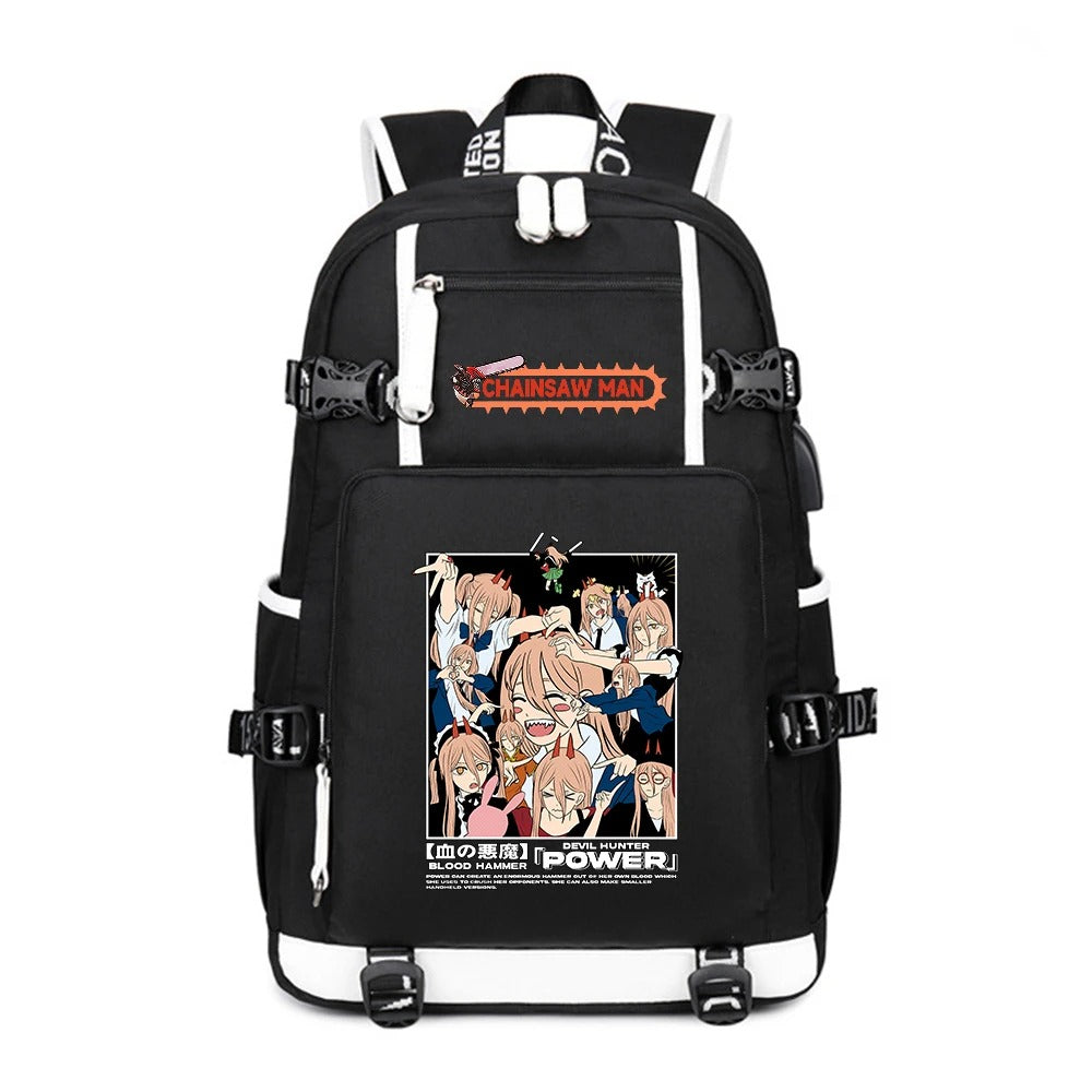 Anime Chainsaw Man School Backpack