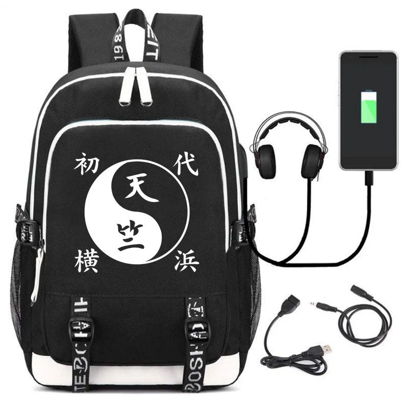Anime Tokyo Revengers School Backpack Tenjiku Gang Symbol