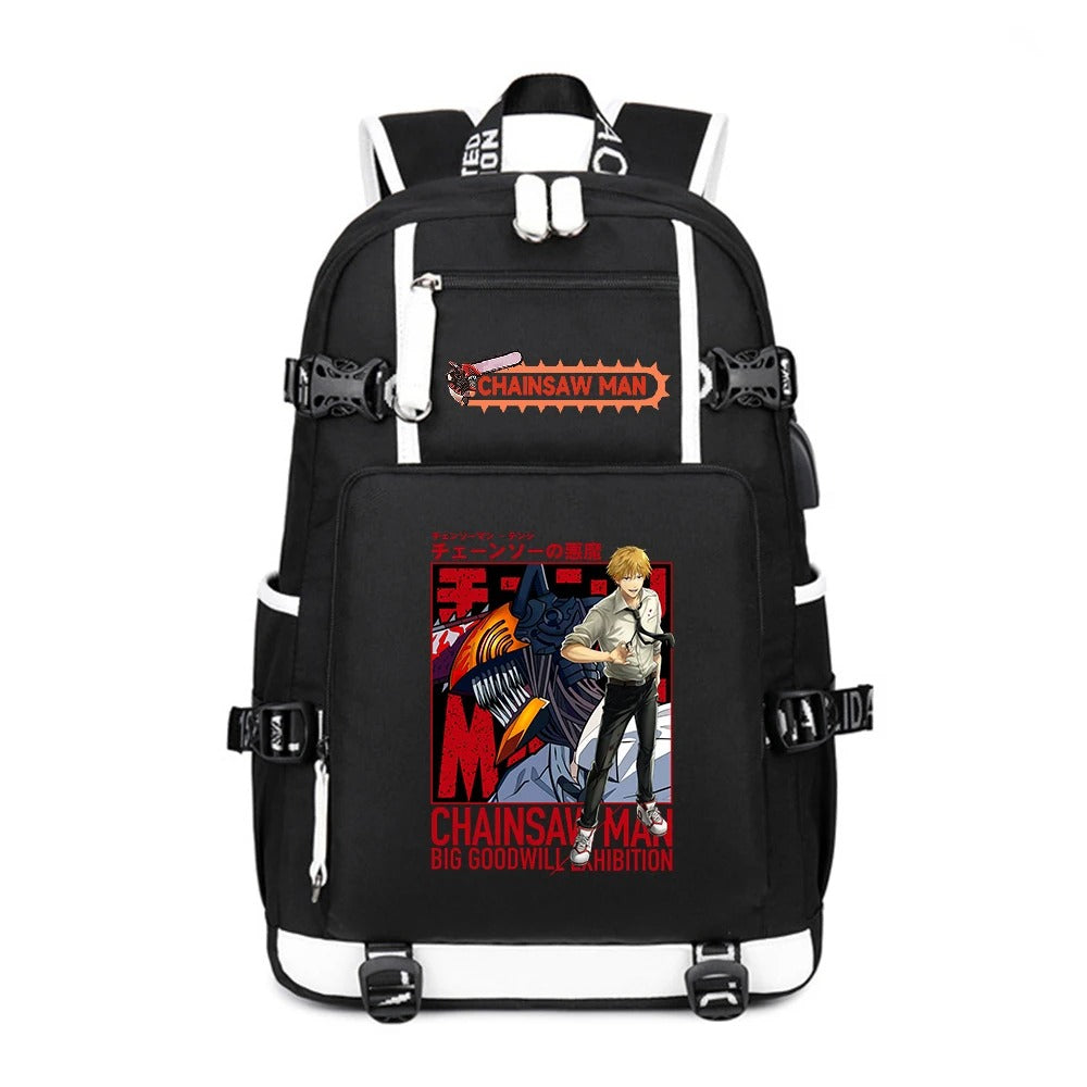 Anime Chainsaw Man School Backpack