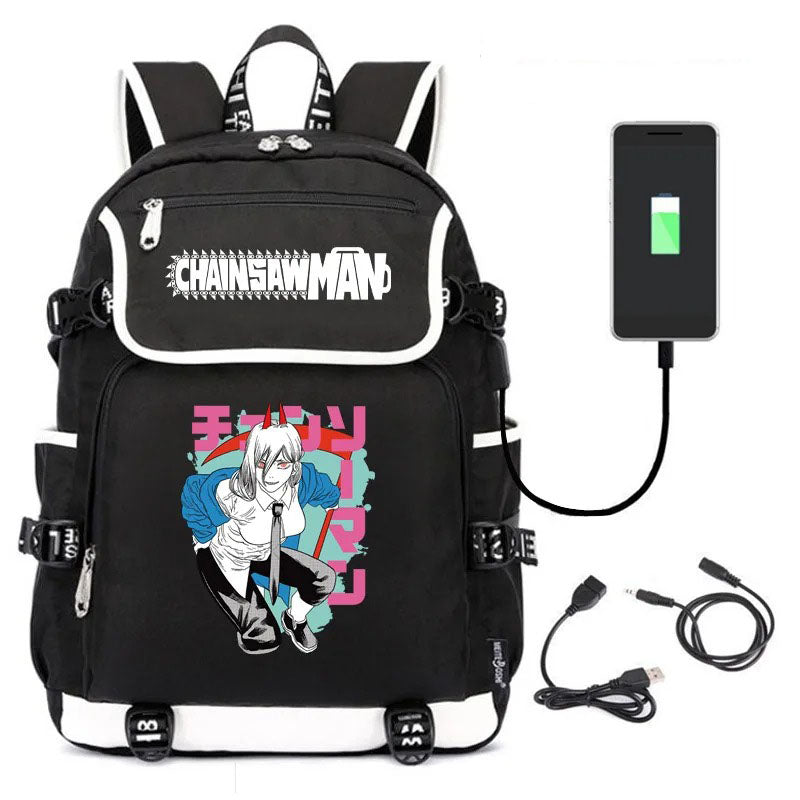 Anime Chainsaw Man School Backpack
