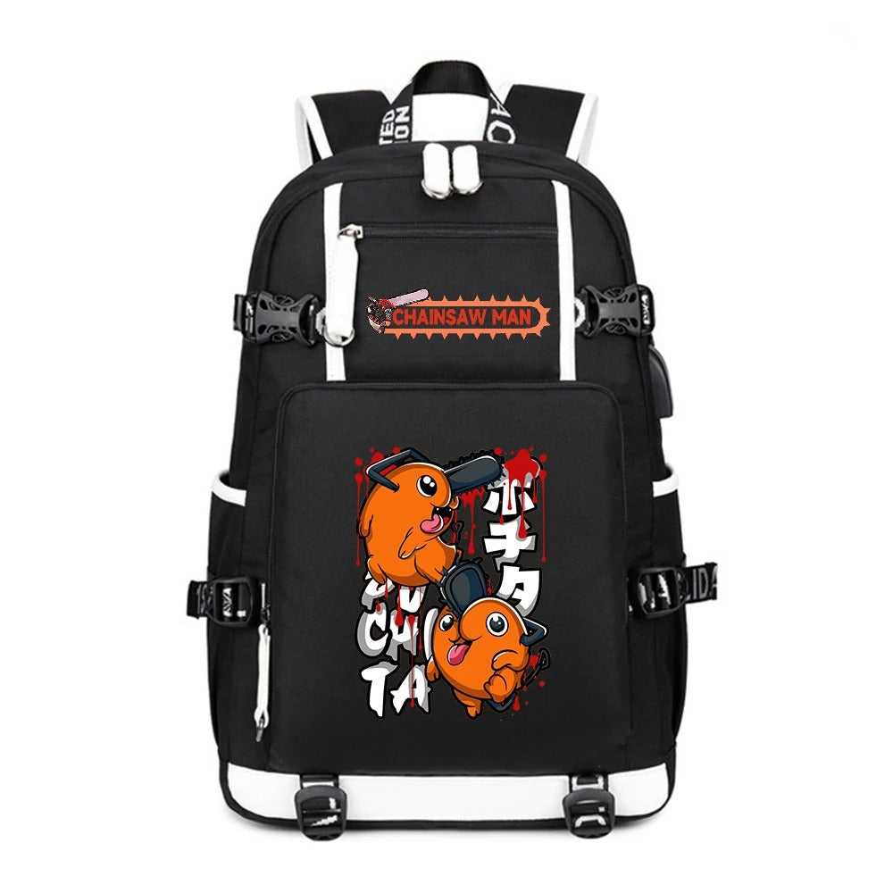 Anime Chainsaw Man School Backpack