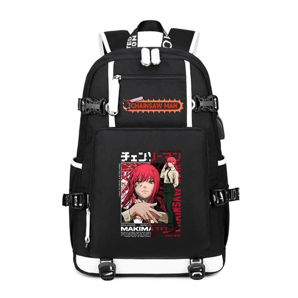 Anime Chainsaw Man School Backpack