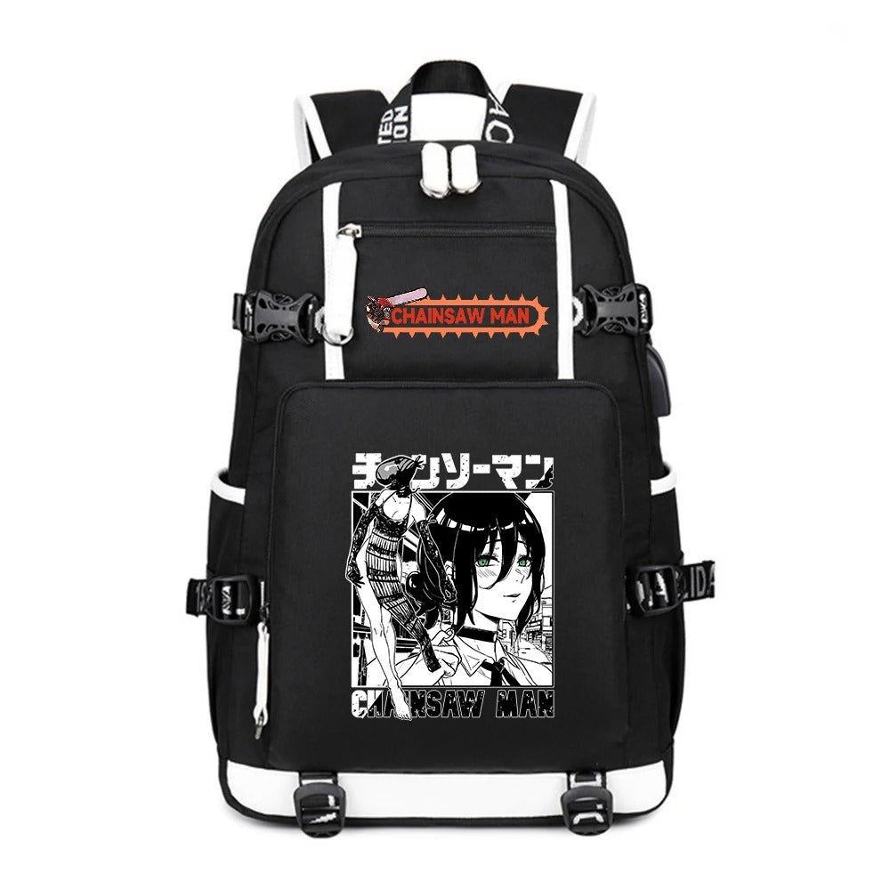 Anime Chainsaw Man School Backpack