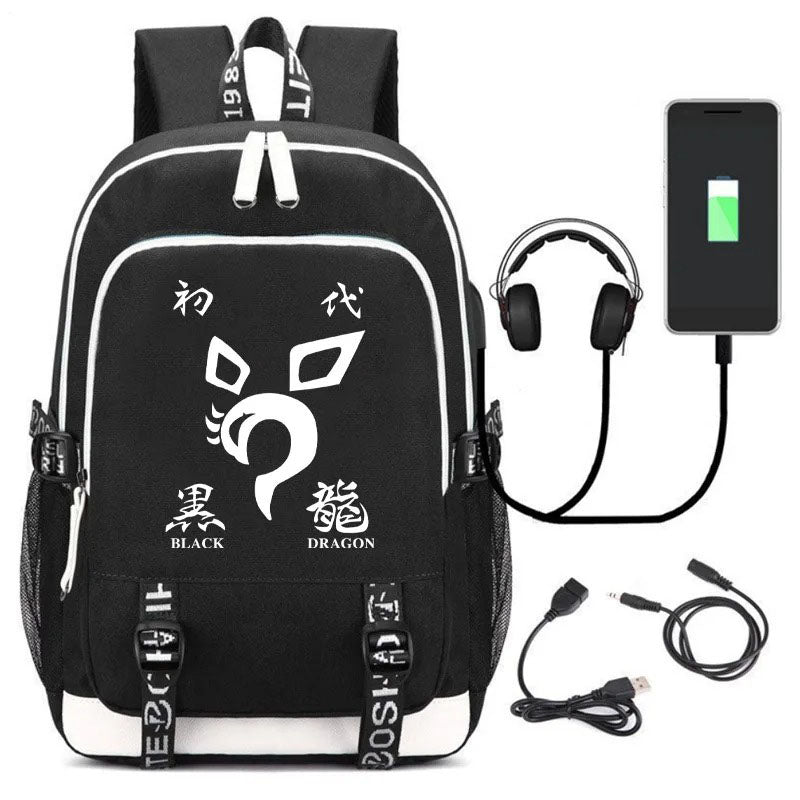 Anime Tokyo Revengers First Generation Black Dragon School Backpack