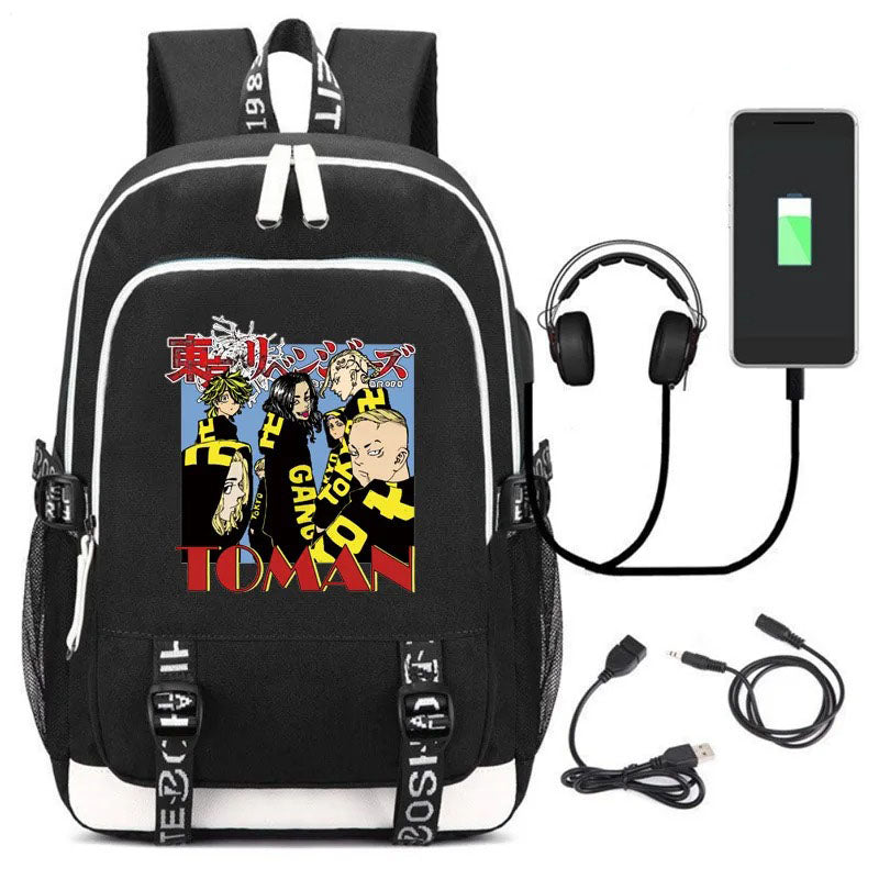 Anime Tokyo Revengers Tokyo Manji Gang School Backpack